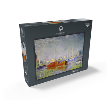 Claude Monet's Red Boats at Argenteuil (1875) 1000 Jigsaw Puzzle box view1
