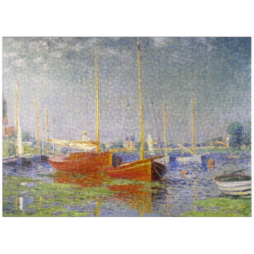 puzzleplate Claude Monet's Red Boats at Argenteuil (1875) 1000 Jigsaw Puzzle