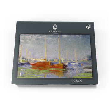 Claude Monets Red Boats at Argenteuil 1875 100 Jigsaw Puzzle box view1