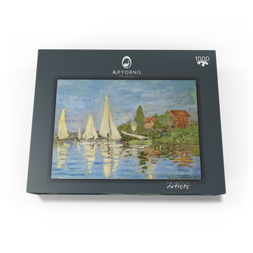 Claude Monet's Regattas at Argenteuil (1872) 1000 Jigsaw Puzzle box view1