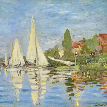 Claude Monet's Regattas at Argenteuil (1872) 1000 Jigsaw Puzzle 3D Modell
