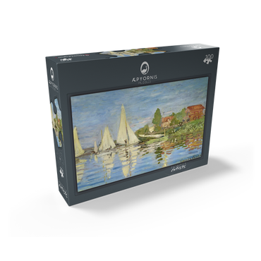 Claude Monets Regattas at Argenteuil 1872 100 Jigsaw Puzzle box view1