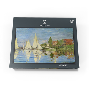 Claude Monets Regattas at Argenteuil 1872 100 Jigsaw Puzzle box view1