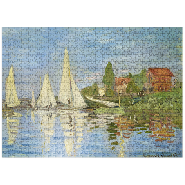 puzzleplate Claude Monets Regattas at Argenteuil 1872 500 Jigsaw Puzzle