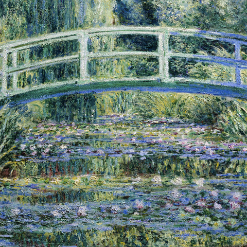 Claude Monet's Water Lilies and Japanese Bridge (1899) 1000 Jigsaw Puzzle 3D Modell