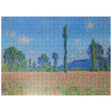 puzzleplate Poppy Field Giverny 1890-1891 by Claude Monet 500 Jigsaw Puzzle