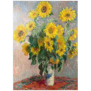 puzzleplate Bouquet of Sunflowers (1881) by Claude Monet 1000 Jigsaw Puzzle