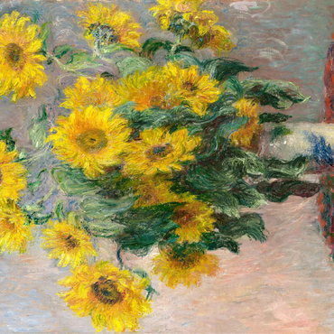 Bouquet of Sunflowers 1881 by Claude Monet 100 Jigsaw Puzzle 3D Modell