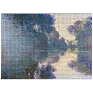 puzzleplate Morning on the Seine near Giverny (1897) by Claude Monet 1000 Jigsaw Puzzle