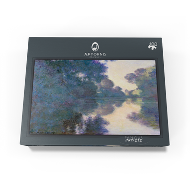 Morning on the Seine near Giverny 1897 by Claude Monet 100 Jigsaw Puzzle box view1