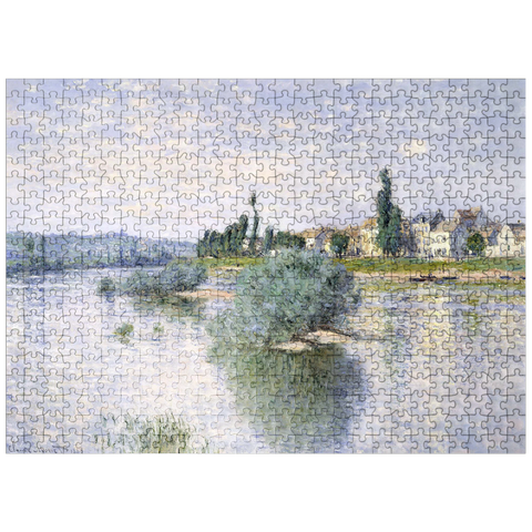 puzzleplate Claude Monets The Seine at Lavacourt 1880 500 Jigsaw Puzzle
