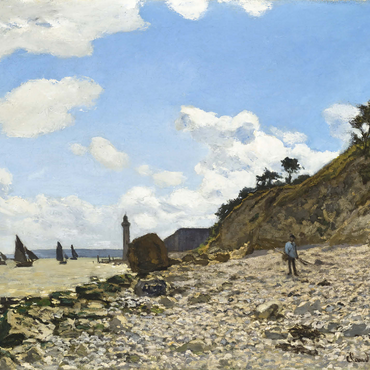 The Beach at Honfleur (1864-1866) by Claude Monet 1000 Jigsaw Puzzle 3D Modell