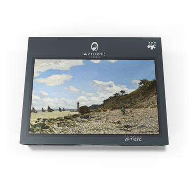 The Beach at Honfleur 1864-1866 by Claude Monet 100 Jigsaw Puzzle box view1