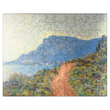 puzzleplate La Corniche near Monaco 1884 by Claude Monet 100 Jigsaw Puzzle