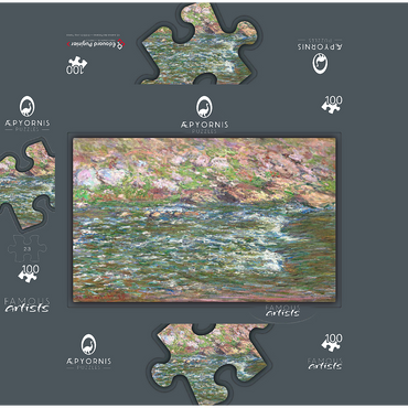 Rapids on the Petite Creuse at Fresselines 1889 by Claude Monet 100 Jigsaw Puzzle box 3D Modell