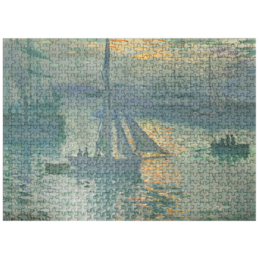 puzzleplate Sunrise 1873 by Claude Monet 500 Jigsaw Puzzle