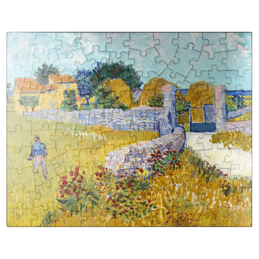 puzzleplate Farmhouse in Provence 1888 by Vincent van Gogh 100 Jigsaw Puzzle