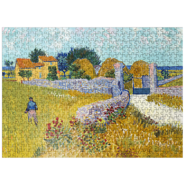 puzzleplate Farmhouse in Provence 1888 by Vincent van Gogh 500 Jigsaw Puzzle