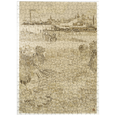 puzzleplate Arles: View from the Wheatfields 1888 by Vincent van Gogh 500 Jigsaw Puzzle