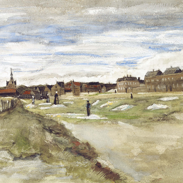 Bleaching Ground at Scheveningen (1882) by Vincent van Gogh 1000 Jigsaw Puzzle 3D Modell