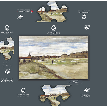 Bleaching Ground at Scheveningen 1882 by Vincent van Gogh 100 Jigsaw Puzzle box 3D Modell