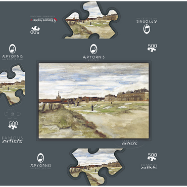 Bleaching Ground at Scheveningen 1882 by Vincent van Gogh 500 Jigsaw Puzzle box 3D Modell