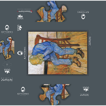 Vincent van Gogh's At Eternity's Gate (1890) 1000 Jigsaw Puzzle box 3D Modell