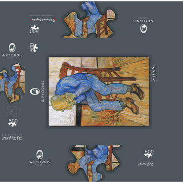 Vincent van Goghs At Eternitys Gate 1890 500 Jigsaw Puzzle box 3D Modell