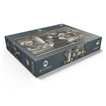 Composition lithograph of The Potato Eaters De aardappeleters 1885 by Vincent van Gogh 100 Jigsaw Puzzle box view1