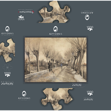 Road in Etten (1881) by Vincent van Gogh 1000 Jigsaw Puzzle box 3D Modell