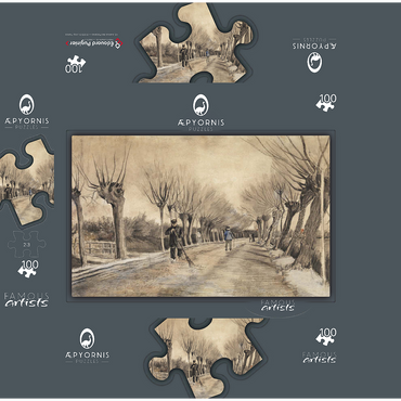 Road in Etten 1881 by Vincent van Gogh 100 Jigsaw Puzzle box 3D Modell