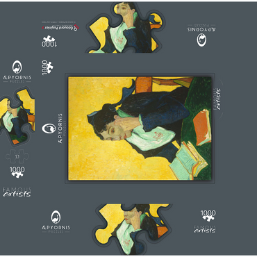 Madame Joseph-Michel Ginoux (1888-1889) by Vincent van Gogh 1000 Jigsaw Puzzle box 3D Modell