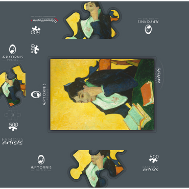 Madame Joseph-Michel Ginoux 1888-1889 by Vincent van Gogh 500 Jigsaw Puzzle box 3D Modell