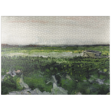 puzzleplate Landscape with Wheelbarrow (1883) by Vincent van Gogh 1000 Jigsaw Puzzle