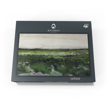 Landscape with Wheelbarrow 1883 by Vincent van Gogh 100 Jigsaw Puzzle box view1