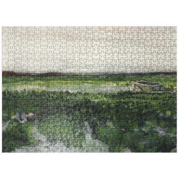 puzzleplate Landscape with Wheelbarrow 1883 by Vincent van Gogh 500 Jigsaw Puzzle