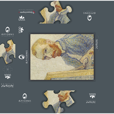 Portrait of Vincent van Gogh (1925-1928) by Vincent van Gogh 1000 Jigsaw Puzzle box 3D Modell