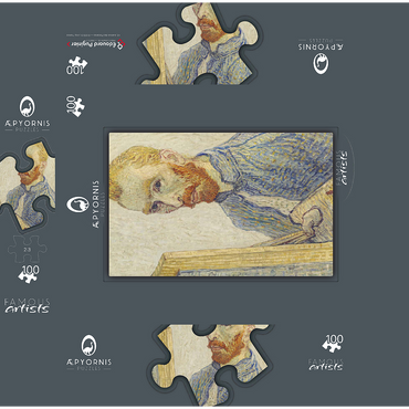 Portrait of Vincent van Gogh 1925-1928 by Vincent van Gogh 100 Jigsaw Puzzle box 3D Modell