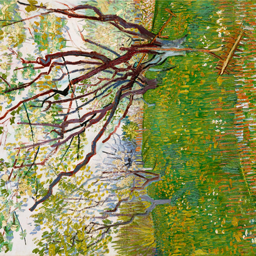 The Flowering Orchard (1888) by Vincent van Gogh 1000 Jigsaw Puzzle 3D Modell