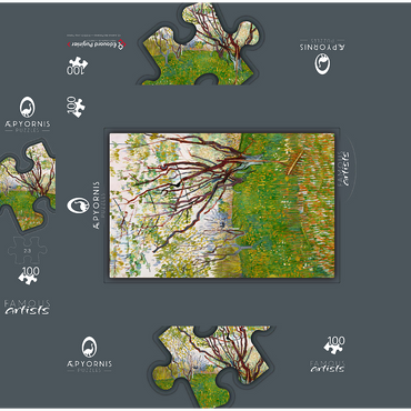 The Flowering Orchard 1888 by Vincent van Gogh 100 Jigsaw Puzzle box 3D Modell