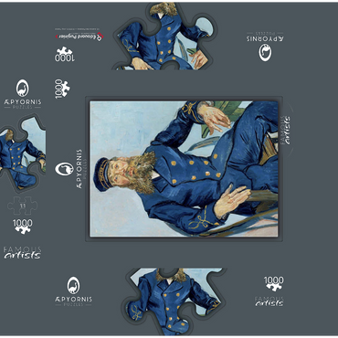 Vincent van Gogh's Portrait of the Postman Joseph Roulin (1888) 1000 Jigsaw Puzzle box 3D Modell