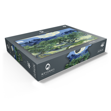 Vincent van Goghs Olive Trees with the Alpilles in the Background 1889 100 Jigsaw Puzzle box view1