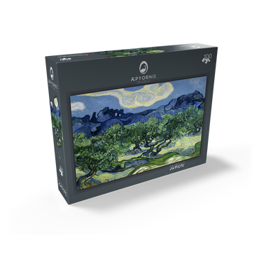 Vincent van Goghs Olive Trees with the Alpilles in the Background 1889 100 Jigsaw Puzzle box view1