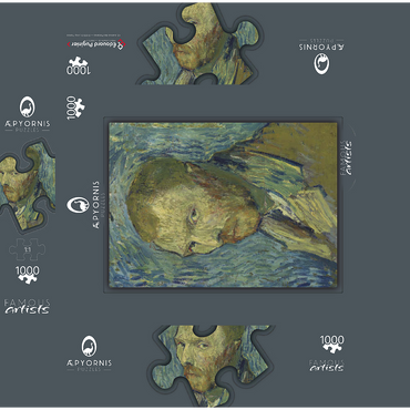 Vincent van Gogh's Self-Portrait (1889) 1000 Jigsaw Puzzle box 3D Modell