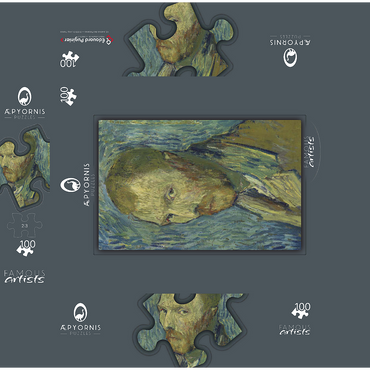 Vincent van Goghs Self-Portrait 1889 100 Jigsaw Puzzle box 3D Modell
