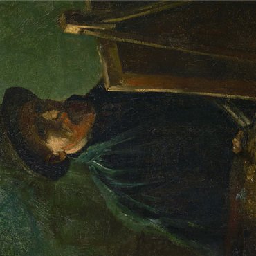 Vincent van Gogh's Self-Portrait with Dark Felt Hat at the Easel (1886) 1000 Jigsaw Puzzle 3D Modell