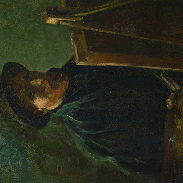 Vincent van Goghs Self-Portrait with Dark Felt Hat at the Easel 1886 100 Jigsaw Puzzle 3D Modell