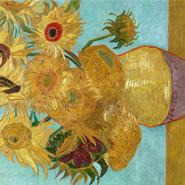 Vincent van Gogh's Vase with Twelve Sunflowers (1888-1889) 1000 Jigsaw Puzzle 3D Modell