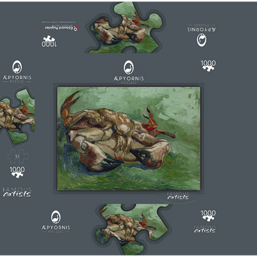 Vincent van Gogh's Crab on its Back (1888) 1000 Jigsaw Puzzle box 3D Modell