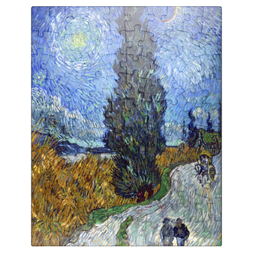 puzzleplate Vincent van Goghs Road with Cypress and Star 1890 100 Jigsaw Puzzle